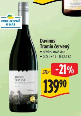 Davinus Tramín červený