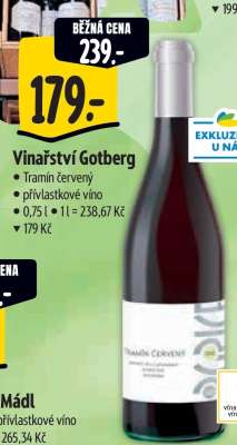 Vinařství Gotberg Tramín červený