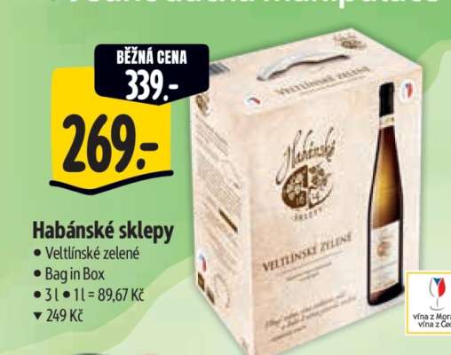 Habánské sklepy Veltlínské zelené