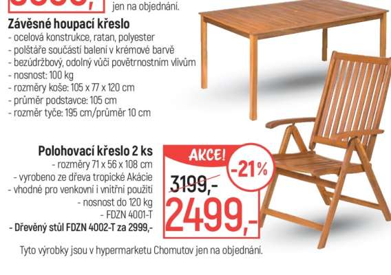 Polohovací křeslo 2 ks