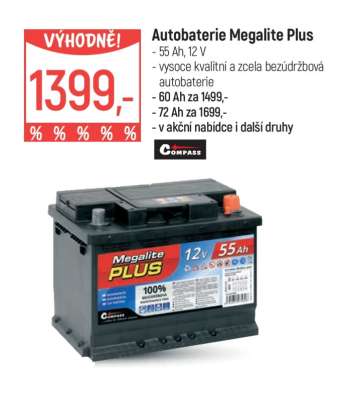 Autobaterie Megalite Plus