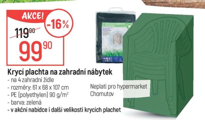 Krycí plachta na zahradní nábytek