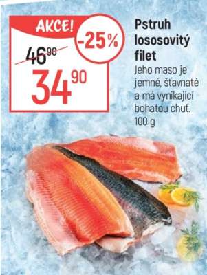 Pstruh lososovitý filet
