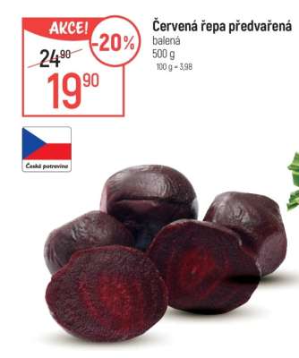 Červená řepa předvařená