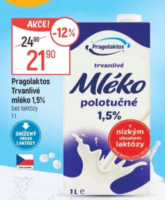Pragolaktos Trvanlivé mléko 1,5%