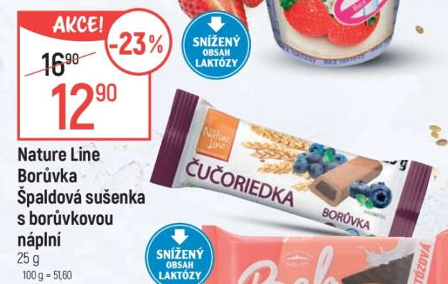 Nature Line Borůvka Špaldová sušenka s borůvkovou náplní