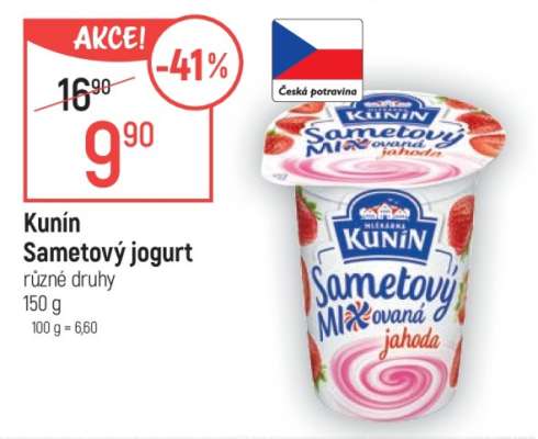 Kunín Sametový jogurt