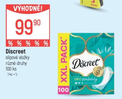 Discreet Slipové vložky