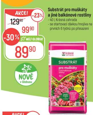 SUBSTRÁT PRO MUŠKÁTY A JINÉ BALKÓNOVÉ ROSTLINY*