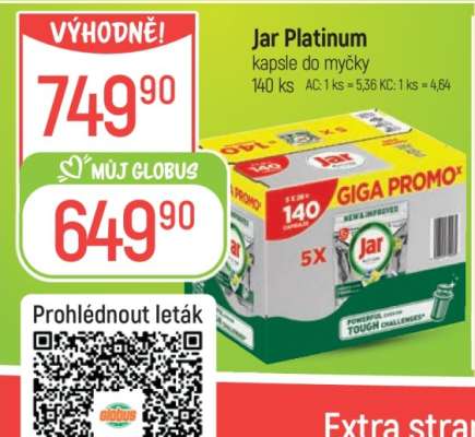 Jar Platinum kapsle do myčky