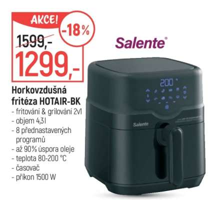Horkovzdušná fritéza HOTAIR-BK