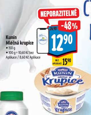 Kunín Mléčná krupice