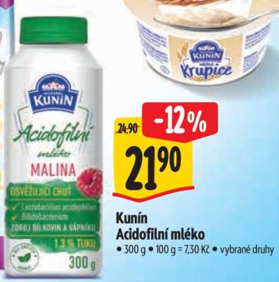 Kunín Acidofilní mléko