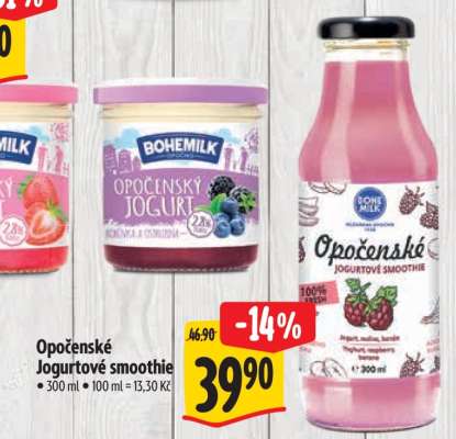 Opočenské jogurtové smoothie