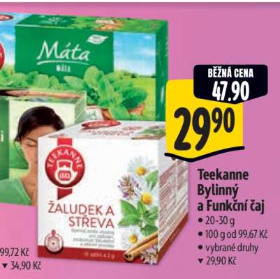 Teekanne Bylinný a Funkční čaj