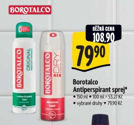 Borotalco antiperspirant sprej