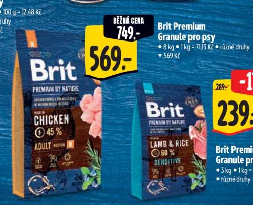 Brit Premium Granule pro psy (8 kg)