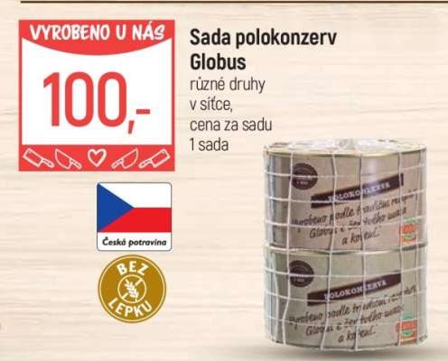 Sada polokonzerv Globus
