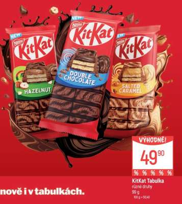 KitKat tabulka