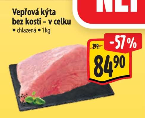 Vepřová kýta bez kosti – v celku