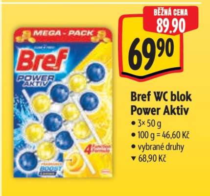 Bref WC blok Power aktiv