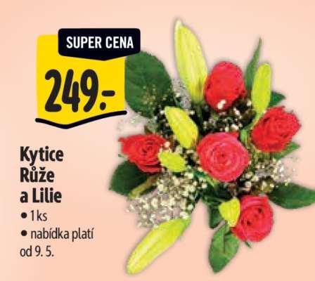 Kytice růže a lilie