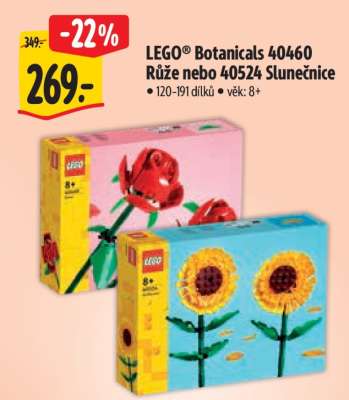 LEGO® Botanicals 40460 Růže nebo 40524 Slunečnice