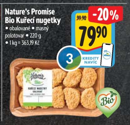 Nature's Promise Bio Kuřecí nuggetky