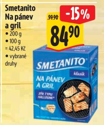 Smetanito na pánev a gril