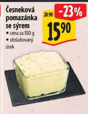 Česneková pomazánka se sýrem