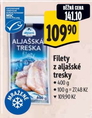Filety z aljašské tresky