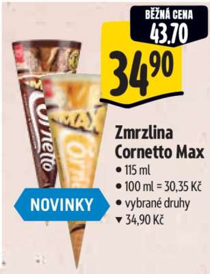 Zmrzlina Cornetto Max