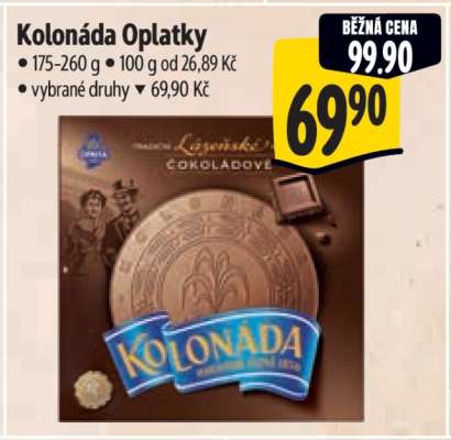 Kolonáda oplatky