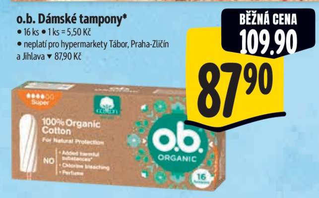 O.B. DÁMSKÉ TAMPONY