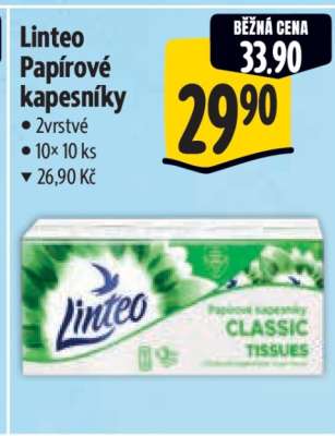 Linteo papírové kapesníky