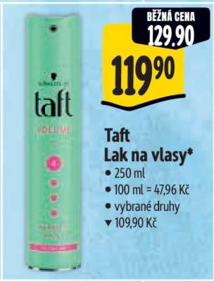 Taft lak na vlasy