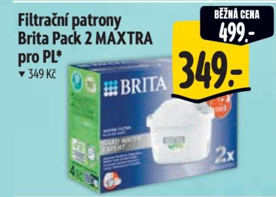 Filtrační patrony Brita Pack 2 MAXTRA pro PL