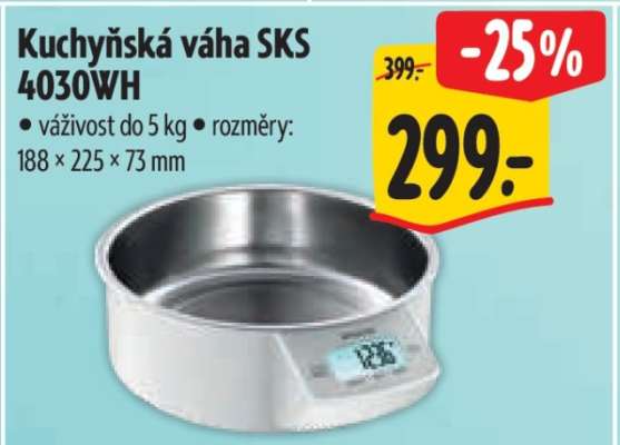 Kuchyňská váha SKS 4030WH