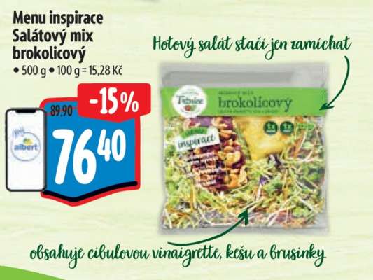 Menu inspirace Salátový mix brokolicový