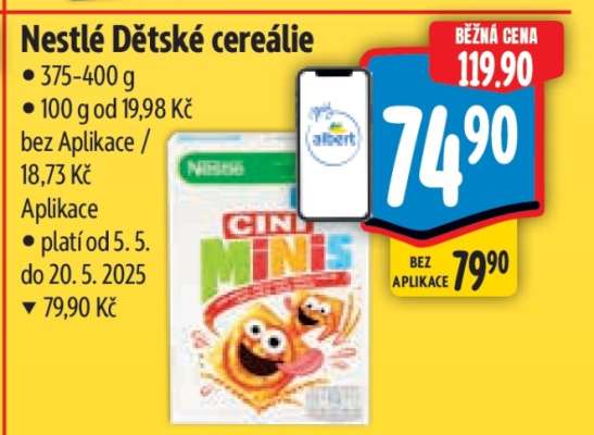 Nestlé Dětské cereálie