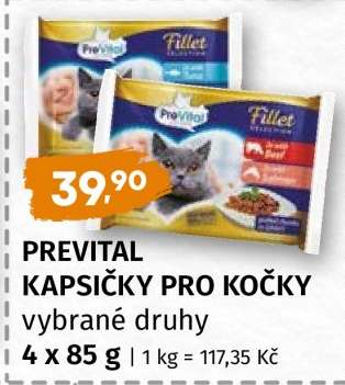 PREVITAL Kapsičky pro kočky