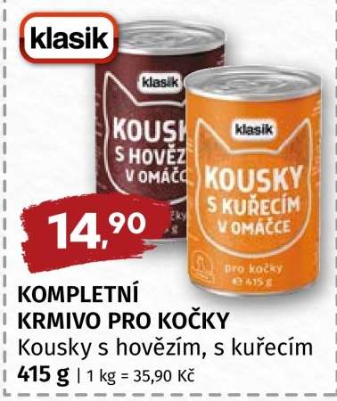 KOMPLETNÍ KRMIVO PRO KOČKY