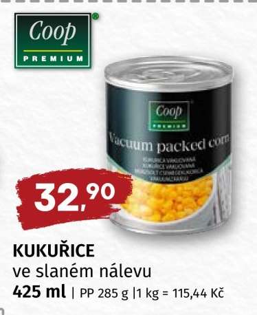 KUKUŘICE ve slaném nálevu