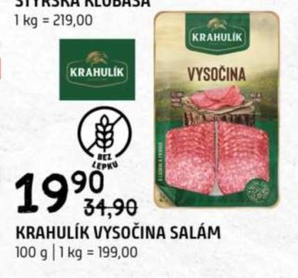 KRAHULÍK VYSOČINA SALÁM