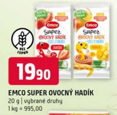 EMCO SUPER OVOCNÝ HADÍK