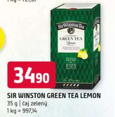 SIR WINSTON GREEN TEA LEMON