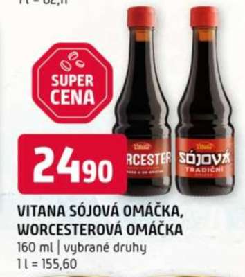 VITANA SÓJOVÁ OMÁČKA, WORCESTEROVÁ OMÁČKA