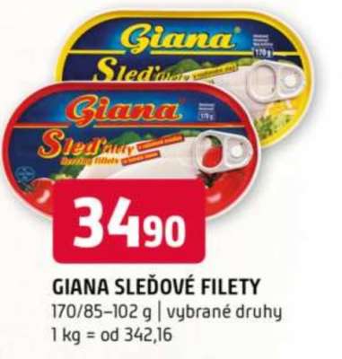 Giana Sleďové filety