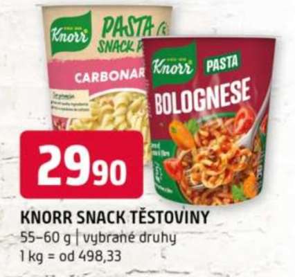 Knorr Snack těstoviny