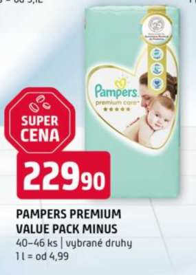 PAMPERS PREMIUM VALUE PACK MINUS
